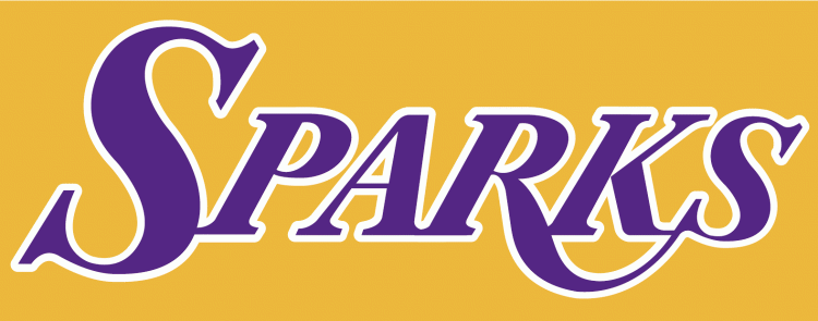 Los Angeles Sparks 1997-2008 Jersey Logo vinyl decal